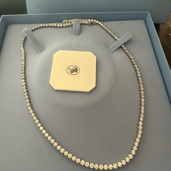 swarovski crystal tennis necklace . never worn - Picture 1 of 2